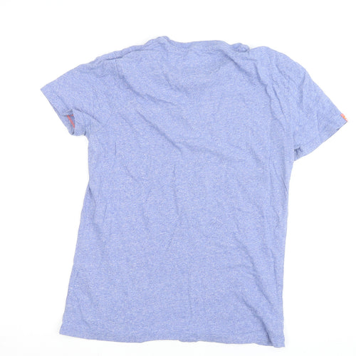Superdry Men's Blue Vintage Logo Slim Fit Cotton T-Shirt Size S
