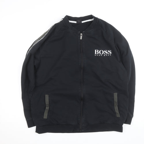 Hugo Boss Men's Black 2XL Track Jacket Full Zip Activewear