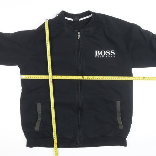 Hugo Boss Men's Black 2XL Track Jacket Full Zip Activewear