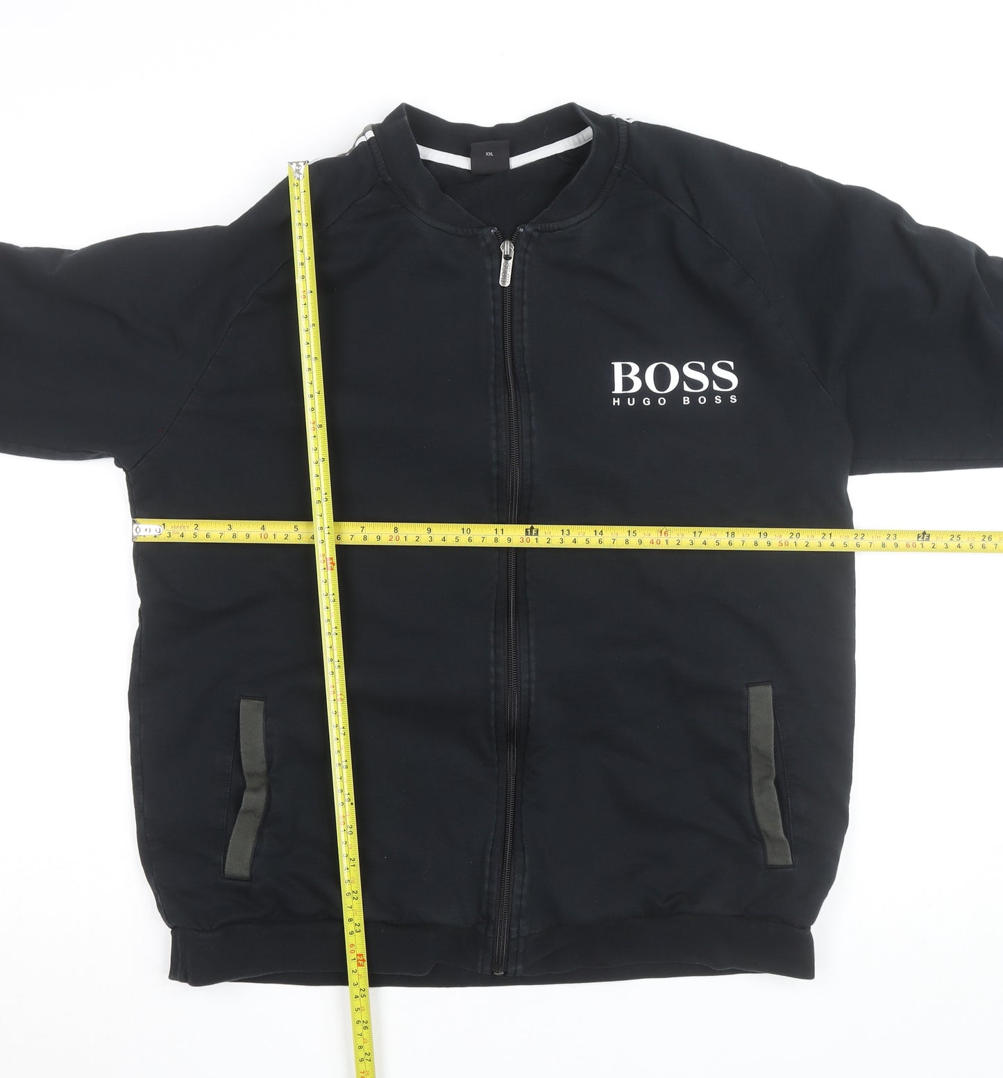 Hugo Boss Men's Black 2XL Track Jacket Full Zip Activewear
