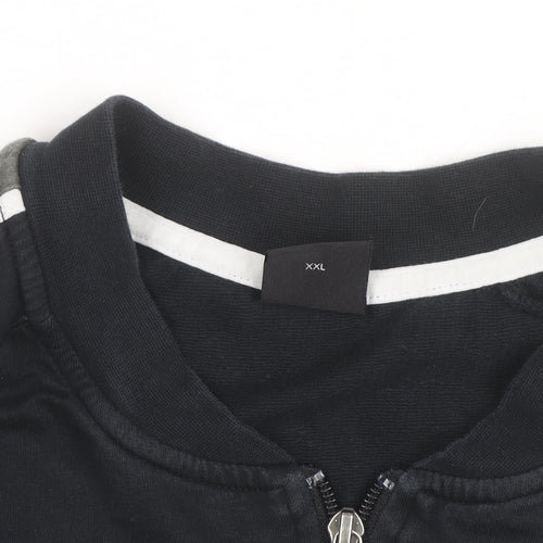 Hugo Boss Men's Black 2XL Track Jacket Full Zip Activewear