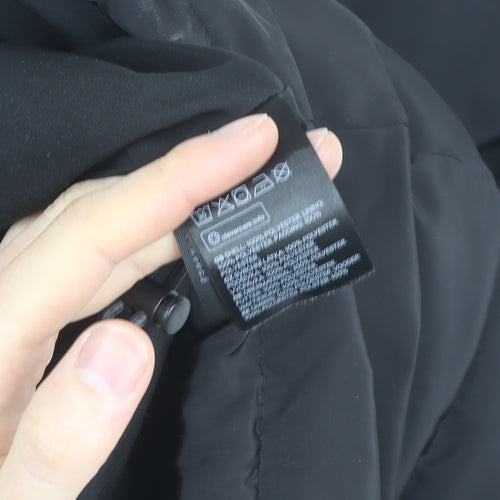 H&M Divided Mens Black Puffer Waistcoat Size S Regular Fit