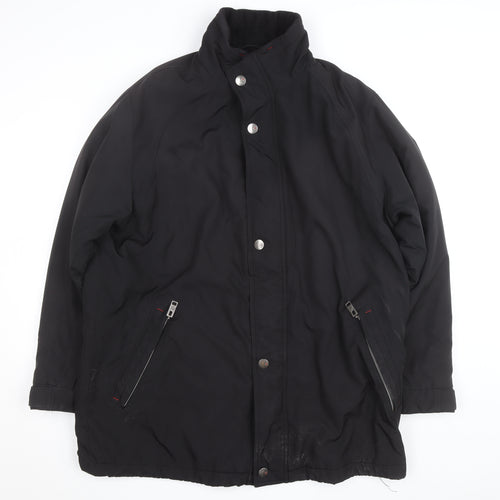 Bugatti Men's Black L Parka Jacket Water Resistant Winter Coat