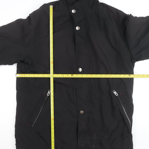 Bugatti Men's Black L Parka Jacket Water Resistant Winter Coat