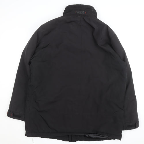 Bugatti Men's Black L Parka Jacket Water Resistant Winter Coat