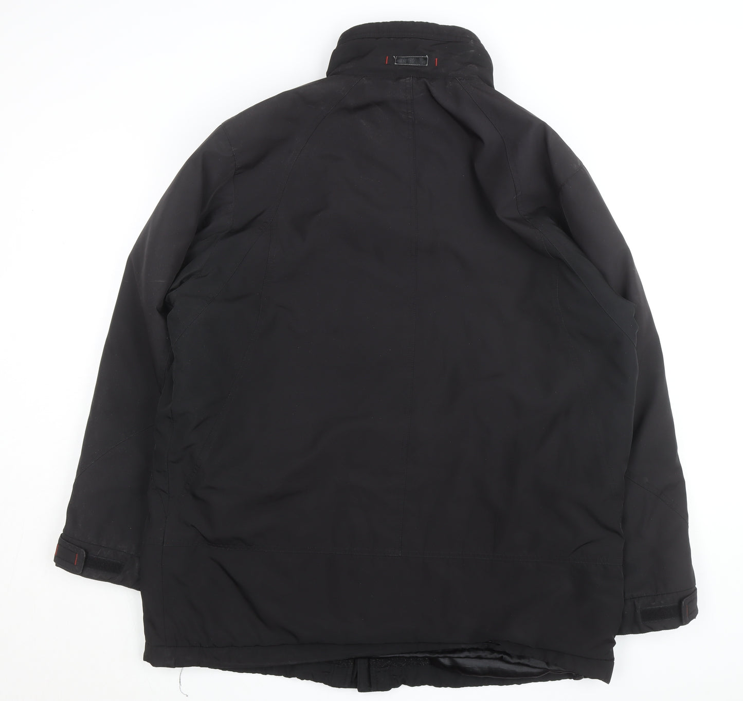 Bugatti Men's Black L Parka Jacket Water Resistant Winter Coat