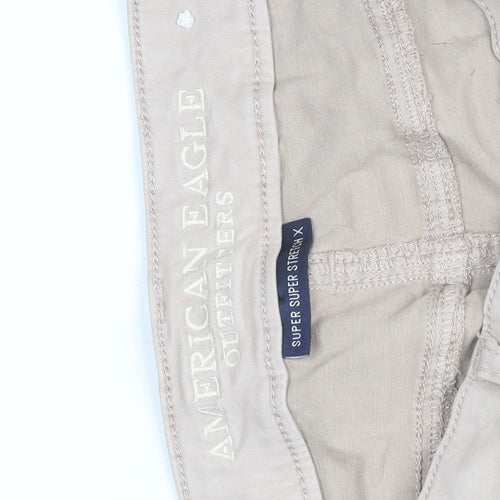 American Eagle Women’s Beige Cargo Skinny Trousers Size 6