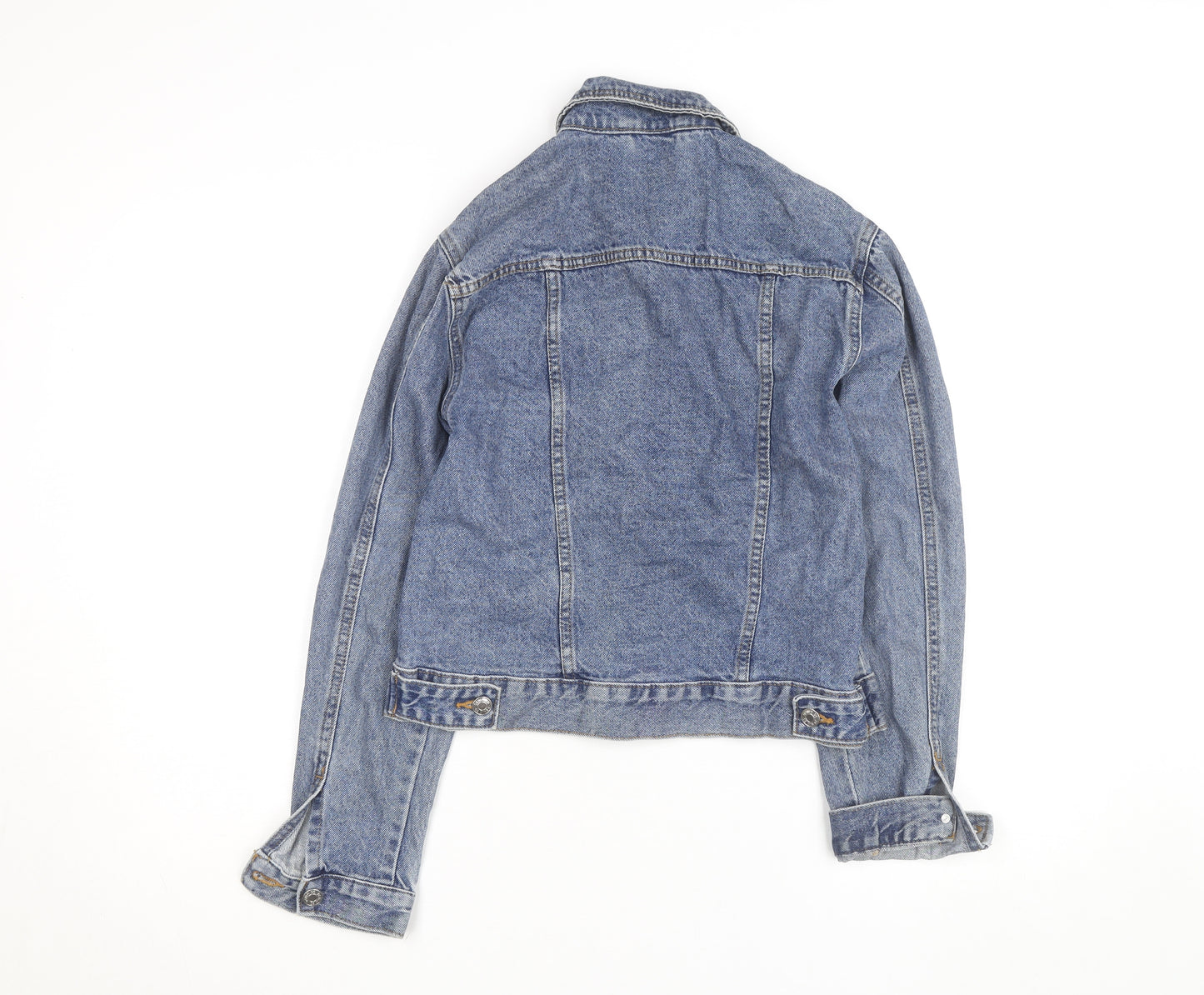 Primark Men's Blue Denim Button Jacket Size S Regular Fit