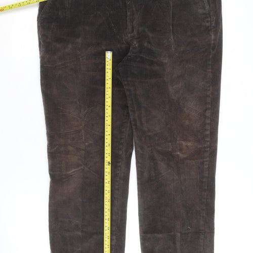 Dunnes Stores Men's Brown Corduroy Chino Trousers 38W 31L