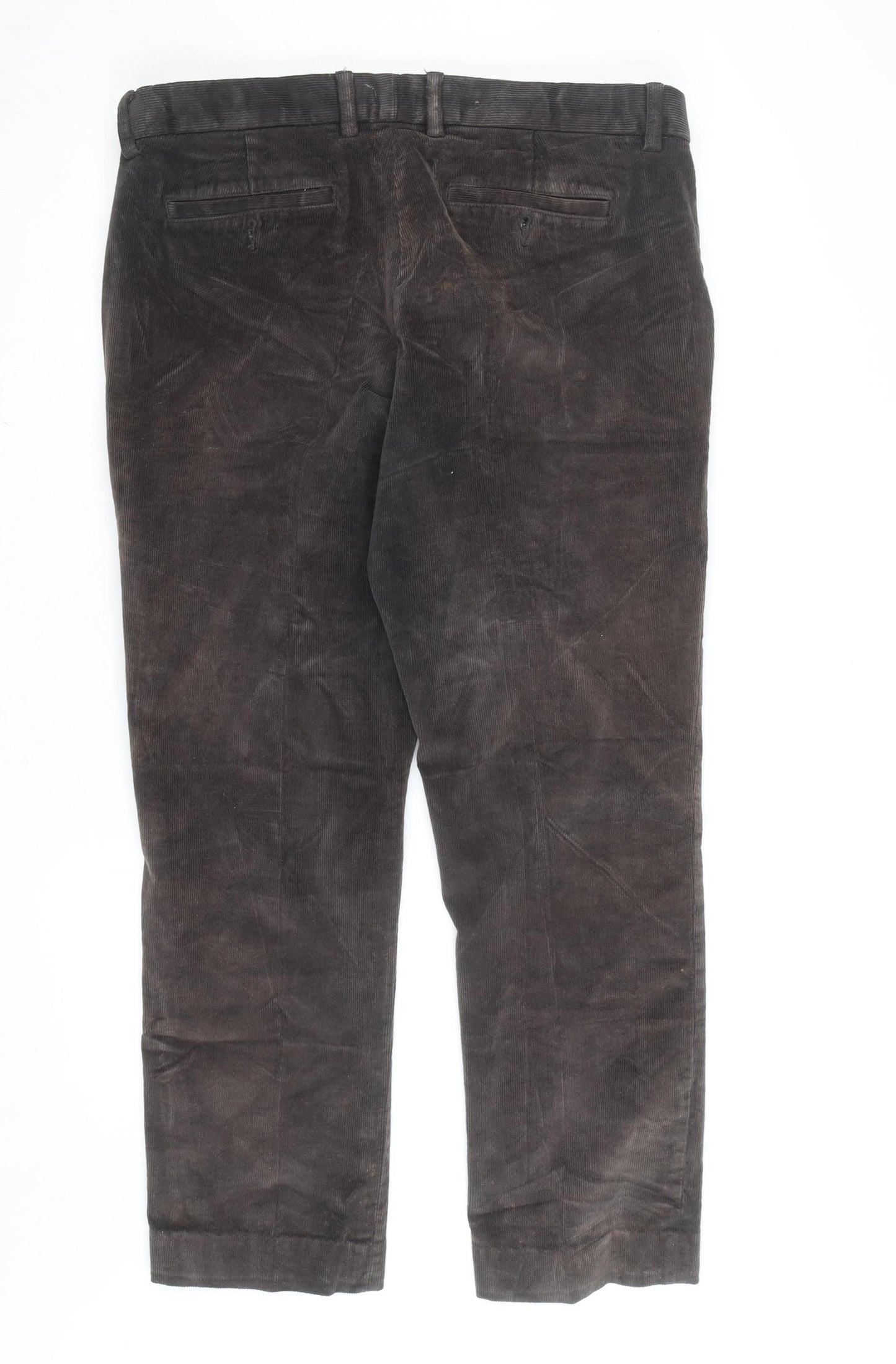 Dunnes Stores Men's Brown Corduroy Chino Trousers 38W 31L