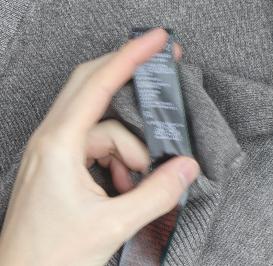 Marks and Spencer Men Brown XL V-Neck Wool Blend Jumper
