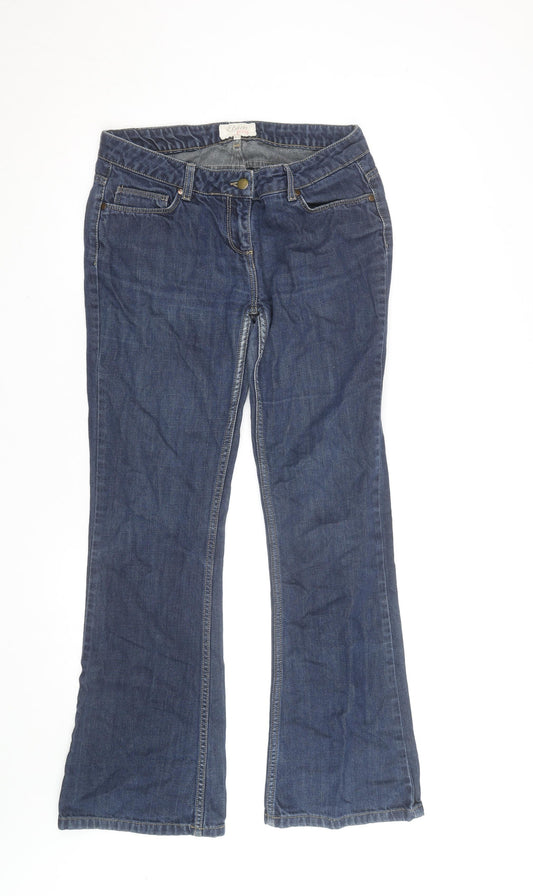 Etam Women Blue Bootcut Stretch Denim Jeans Size 14