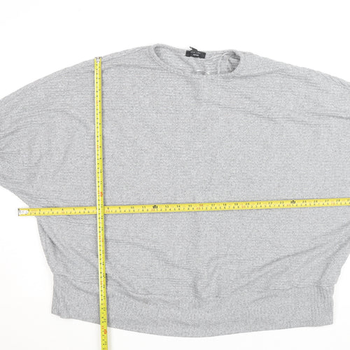 New Look Women’s Grey Plus Size 24 Curves Knit Pullover Jumper