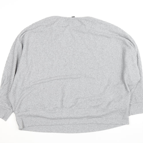 New Look Women’s Grey Plus Size 24 Curves Knit Pullover Jumper