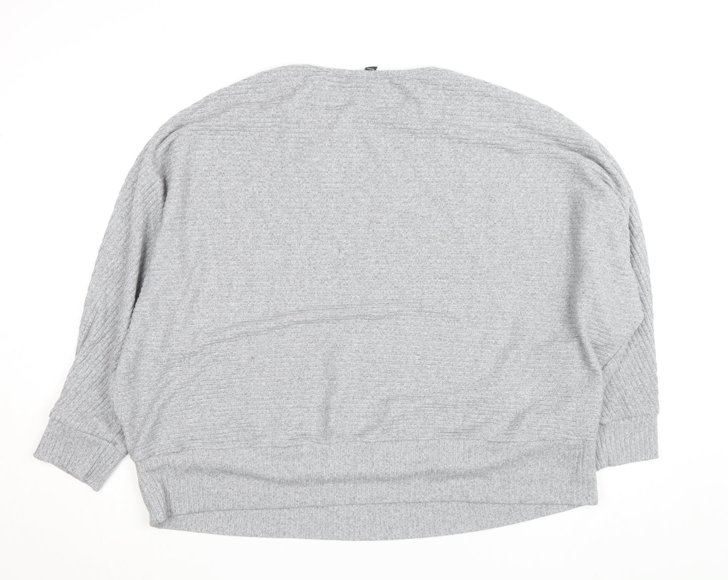 New Look Women’s Grey Plus Size 24 Curves Knit Pullover Jumper