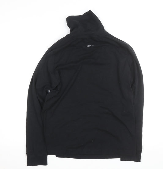 Crane Women Black L Basic Activewear Jacket Lightweight Stretch