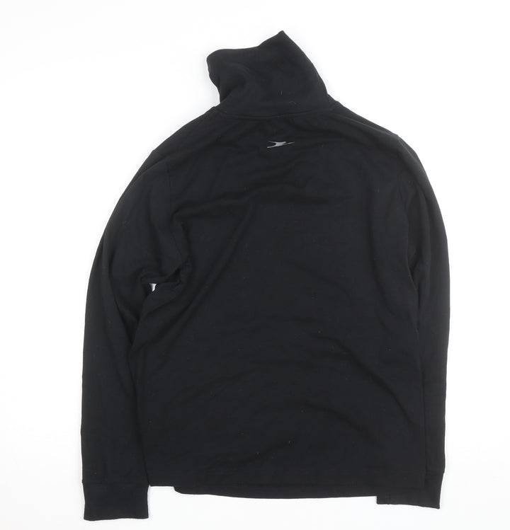 Crane Women Black L Basic Activewear Jacket Lightweight Stretch