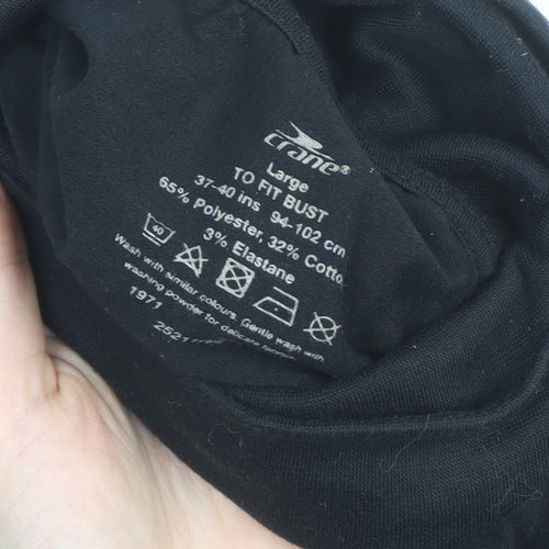 Crane Women Black L Basic Activewear Jacket Lightweight Stretch