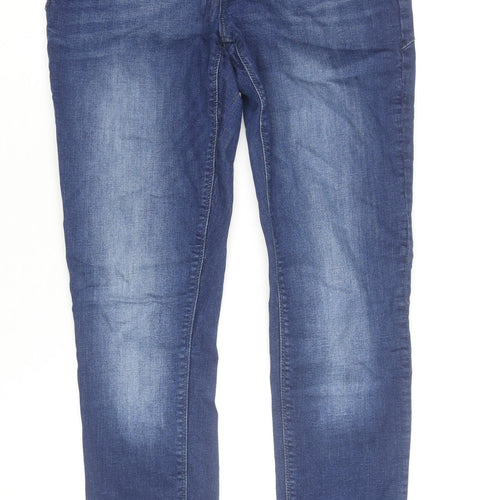ONLY Women's Blue Regular Fit Skinny Jeans Size 14
