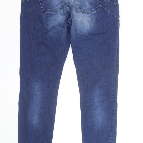ONLY Women's Blue Regular Fit Skinny Jeans Size 14