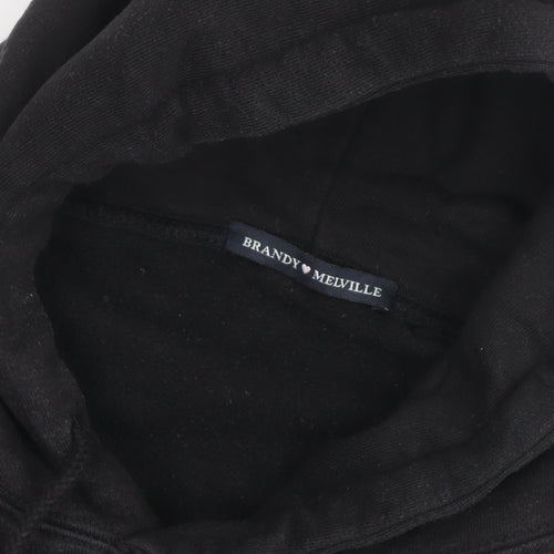 Brandy Melville Women Black Hellraiser Dragon Print Pullover Hoodie One Size