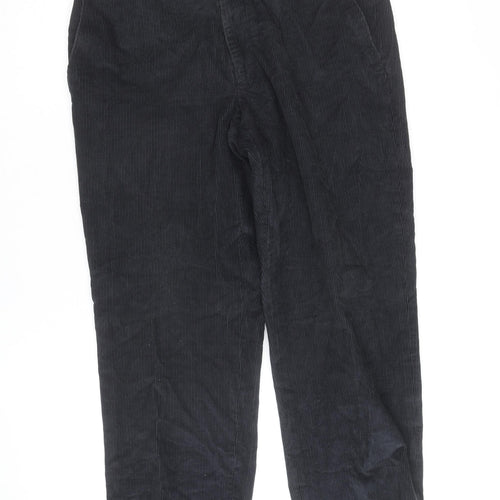 Marks and Spencer Mens Grey Corduroy Trousers 34R Regular Fit