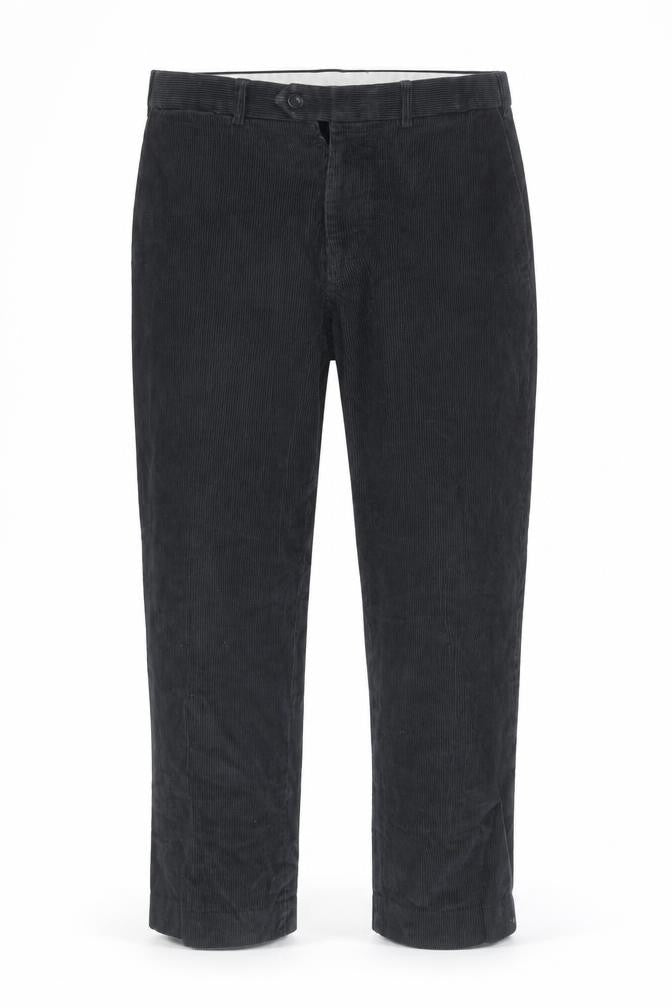 Marks and Spencer Mens Grey Corduroy Trousers 34R Regular Fit