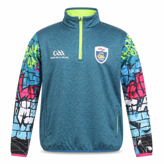 Masita Men’s Blue 1/4 Zip Track Jacket Kellogg’s GAA Cool Camps Size L Polyester