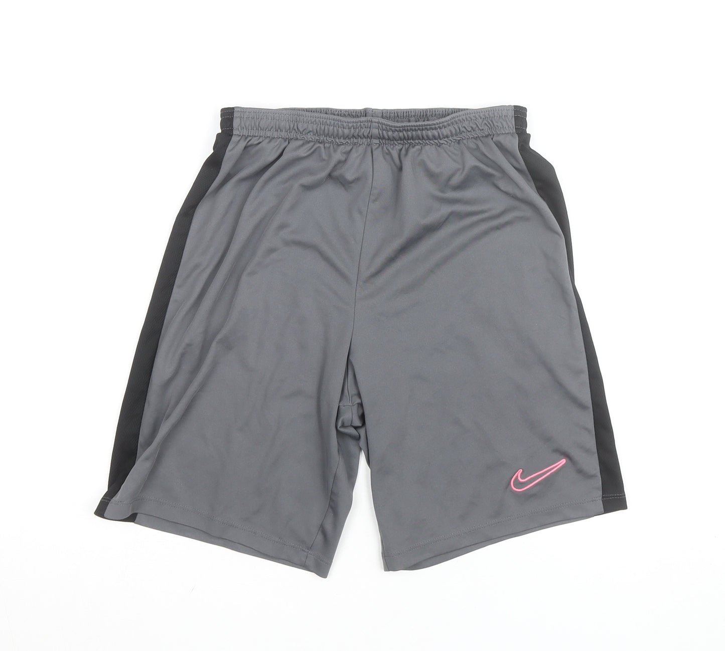 Nike Boys Grey Dri-FIT XL Athletic Shorts with Elastic Waist