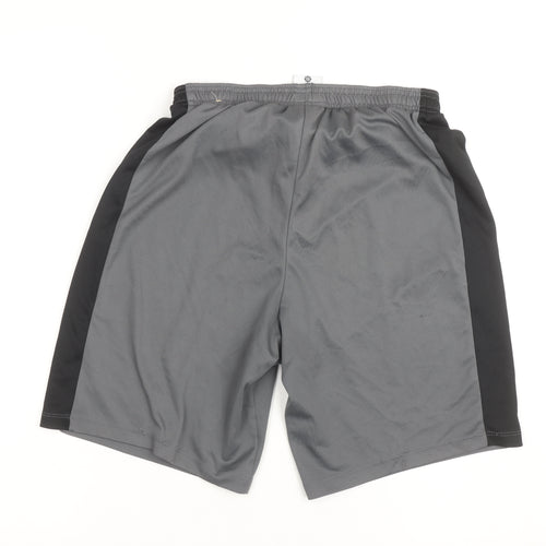 Nike Boys Grey Dri-FIT XL Athletic Shorts with Elastic Waist