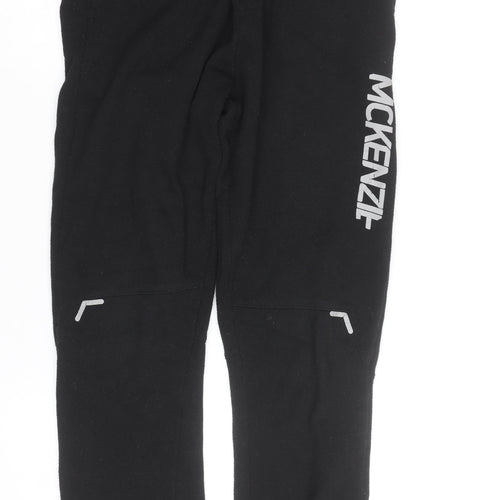 McKenzie Boys Black Jogger Trousers 13-15 Years Fleece Casual Sweatpants