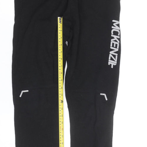 McKenzie Boys Black Jogger Trousers 13-15 Years Fleece Casual Sweatpants