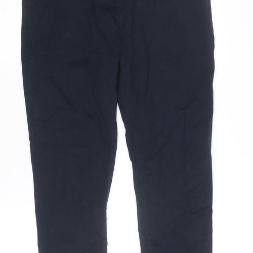 F&F Men's Blue Chino Trousers 34W 32L Regular Fit Cotton