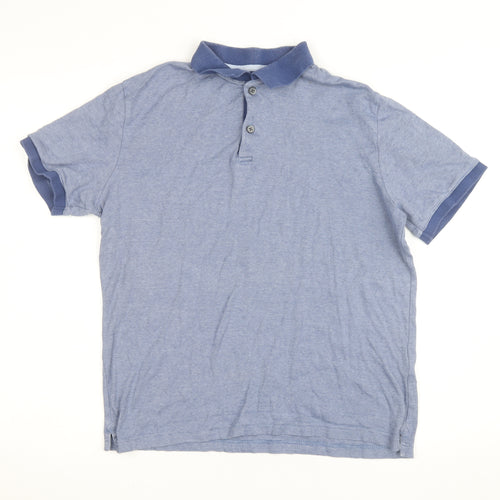 Banana Republic Men’s Blue Cotton Polo Shirt Size M