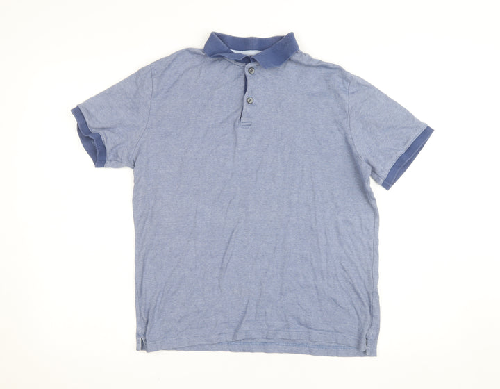 Banana Republic Men’s Blue Cotton Polo Shirt Size M