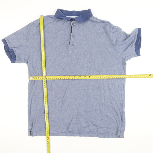 Banana Republic Men’s Blue Cotton Polo Shirt Size M