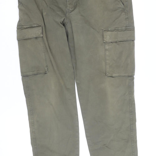 Dunnes Stores Men's Green 34R Cargo Trousers Cotton Elastane