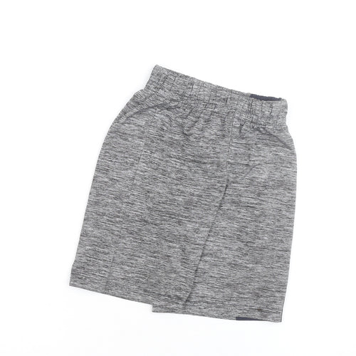 Reebok Boys Grey Athletic Shorts 10 Years Quick Dry Elastic Waist