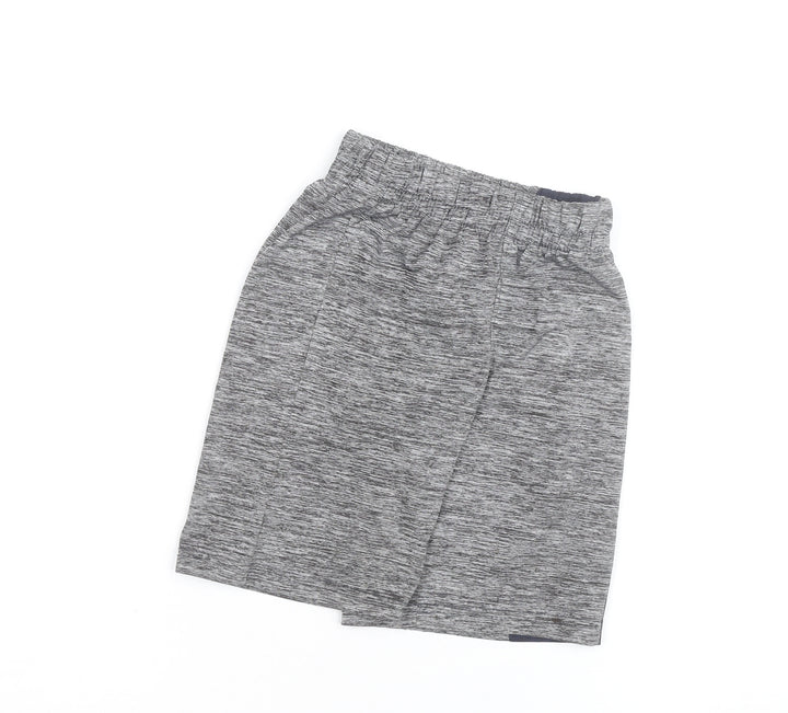 Reebok Boys Grey Athletic Shorts 10 Years Quick Dry Elastic Waist