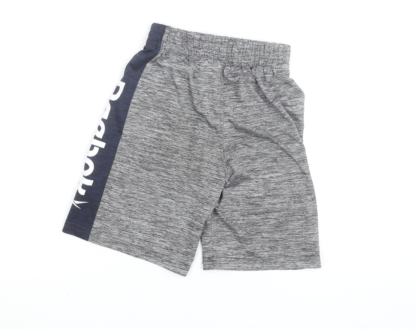 Reebok Boys Grey Athletic Shorts 10 Years Quick Dry Elastic Waist