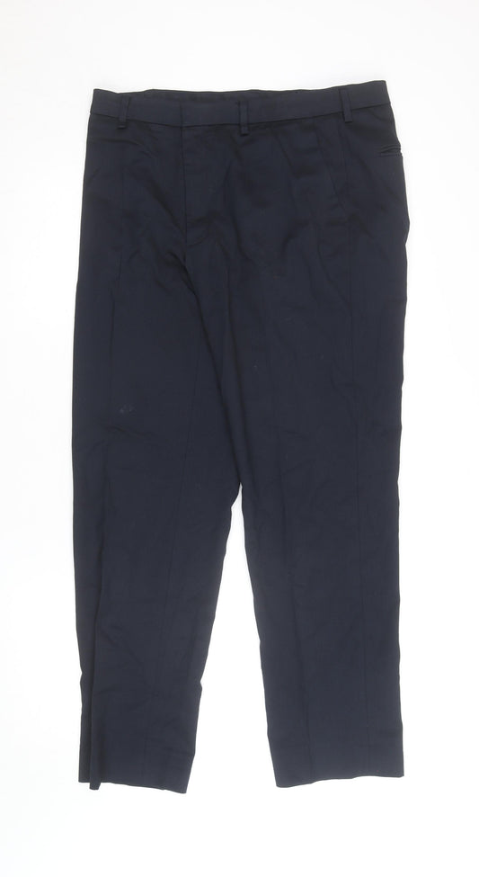 Marks and Spencer Men's Black 34 Regular Dress Trousers