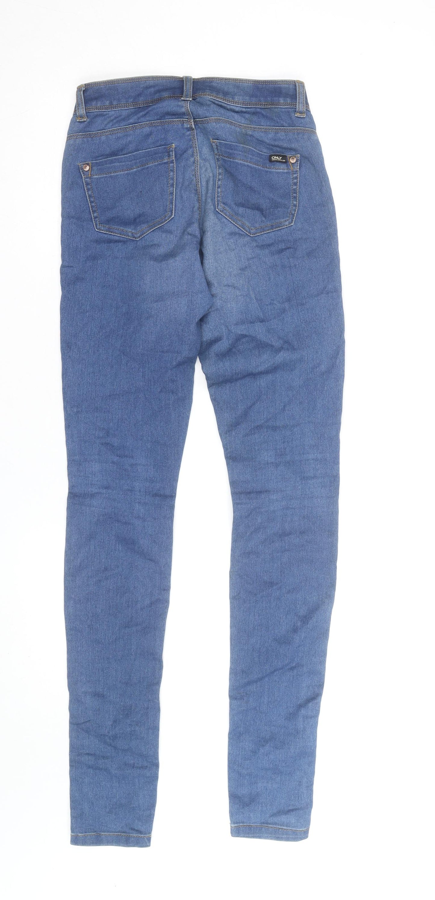 ONLY Women's Blue Skinny Denim Jeans XS Length 34 Slim Fit