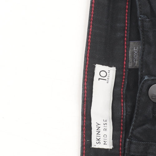 Next Women’s Black Skinny Mid Rise Jeans Size 10 Regular