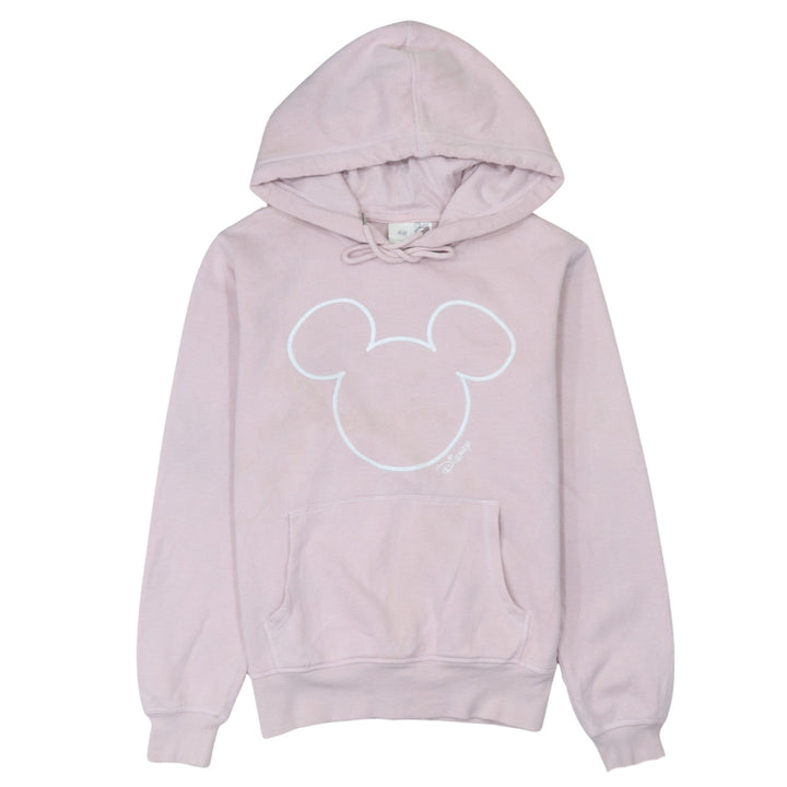 H&M Disney Womens Pink Hoodie XS Pullover Hooded Sweatshirt