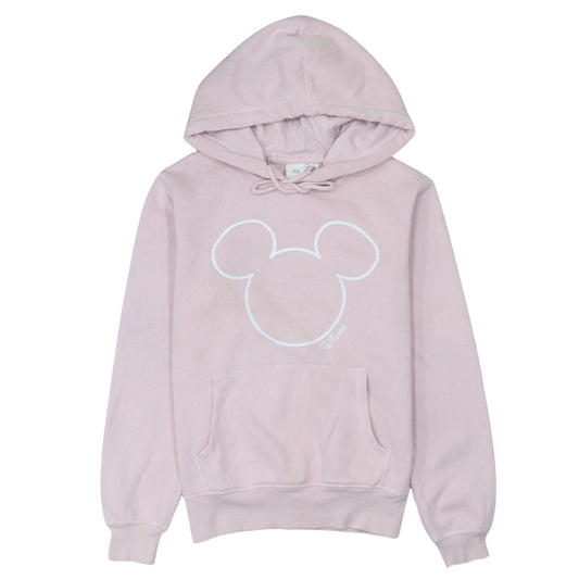 H&M Disney Womens Pink Hoodie XS Pullover Hooded Sweatshirt