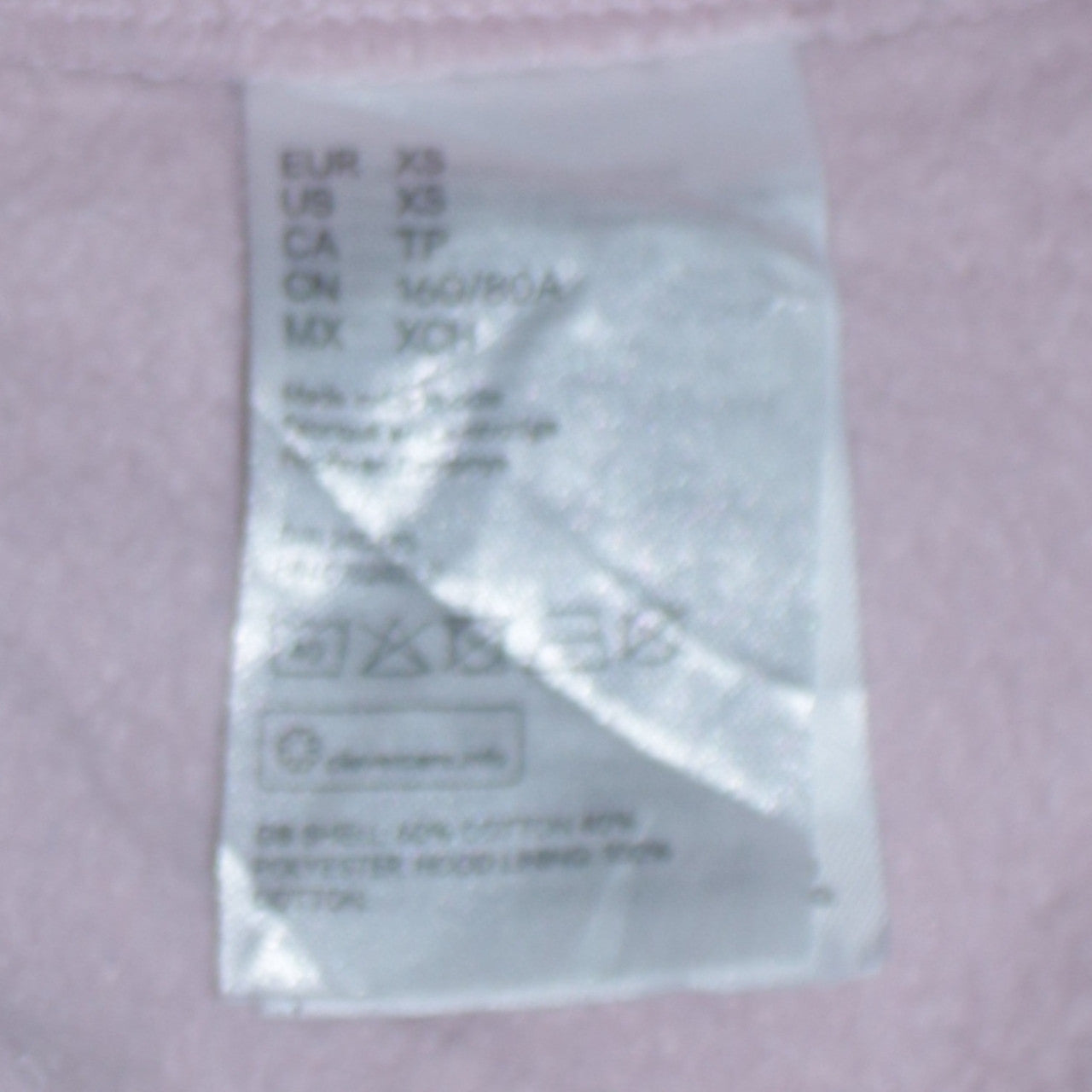 H&M Disney Womens Pink Hoodie XS Pullover Hooded Sweatshirt