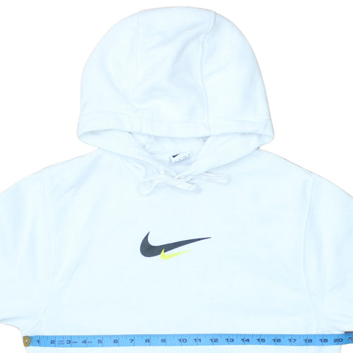 Nike Men's White XS Pullover Hoodie with Logo