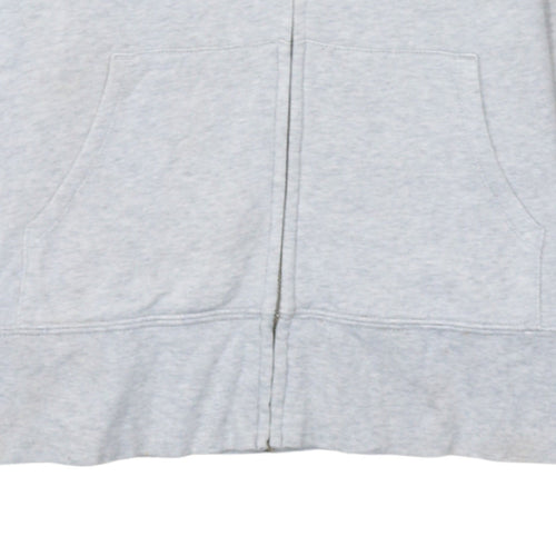GAP Women Grey Full Zip Hoodie Medium Hooded Sweatshirt Casual