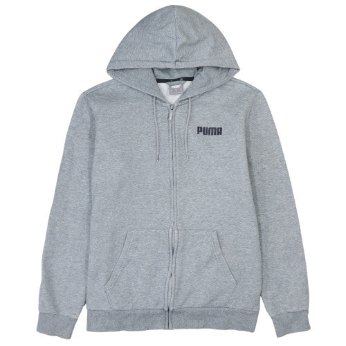 Puma Men's Grey Full Zip Hoodie Size M Regular Fit Sportswear