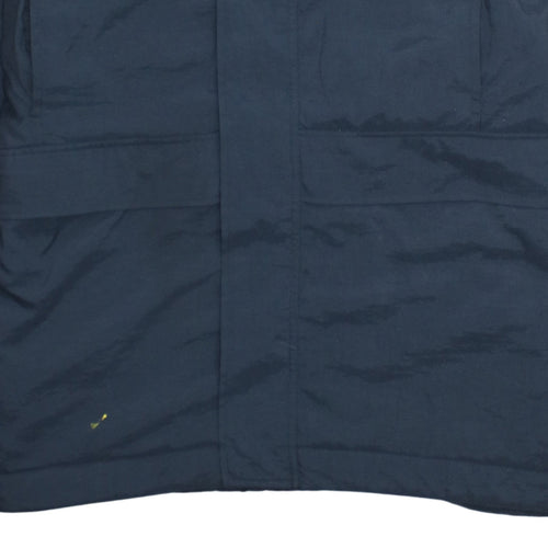 Nike Men's Blue Hooded Waterproof Parka Coat Size M Regular